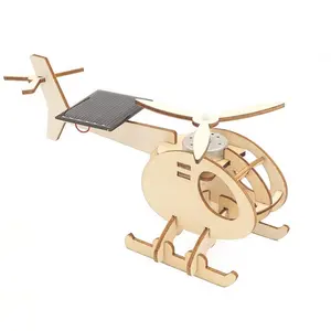 Kit Educativo per <span class=keywords><strong>Bambini</strong></span>: Aereo Giocattolo ad Energia Solare in Legno da Assemblare - Product Image 1