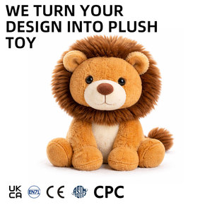 Peluche <span class=keywords><strong>Lion</strong></span> Mignonne et Douce de Qualité Supérieure, Personnalisable avec Logo, Mascotte Animale pour Cadeau Promotionnel, Collection Enfants, Fabrication OEM - Product Image 1