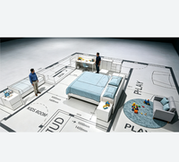 Visualisations en taille réelle de maisons numérisées avec projecteur laser DLP 10000 lumens, système de projection proportionnelle pour la conception de maisons