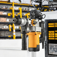 Marteau perforateur électrique professionnel sans balais à vitesse variable, capacité de perçage maximale 26 mm, 220 V, 3 ans de garantie OEM, sans clé