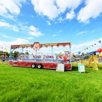 Manèges de fête foraine mobiles Dragon Sliding Rollercoaster, mini montagnes russes pour enfants