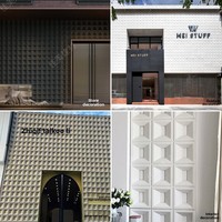 Composants en ciment PU solide, briques creuses légères à grille de neuf carrés, résistantes à l'humidité, pour murs de séparation, extérieur/façade