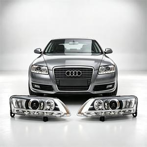 Conjunto de Faros de Xenón Remanufacturados OEM para <span class=keywords><strong>Audi</strong></span> A6 C6 4F 2009 2010 2011, Listos para Instalar - Product Image 2