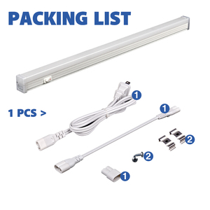 Nhà bếp truy cập tủ quần áo <span class=keywords><strong>LED</strong></span> dưới tủ chiếu sáng 60cm 2ft 7W 110V 3cct Dimmable có thể kết nối <span class=keywords><strong>Led</strong></span> tuyến tính Closet đèn với chúng tôi cắm - Product Image 5
