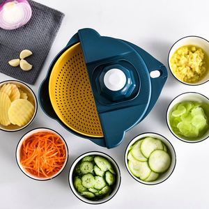 New 9 in 1 <b>Vegetable</b> <b>Chopper</b> Bowl and Colander Set Ful Lstar Cutting Tool Fruit <b>Vegetable</b> <b>Chopper</b> Machine <b>Vegetable</b> Cutter - Product Image 3