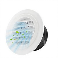Grille d'aération moderne en plastique ABS avec moustiquaire intégrée, modèle AV-ABS-03, garantie 1 an pour salle de bain, cuisine, bureau