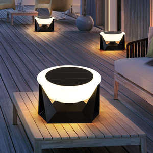 Lampada <span class=keywords><strong>Solare</strong></span> da Giardino per Esterni, Lampione per Cancello Villa, Luce per Pilastro, Illuminazione Impermeabile per Prato e Cortile - Product Image 6