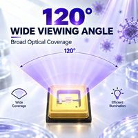 Diode LED UV en céramique AlN de précision 270nm 280nm 0.6W 120 degrés pour la détection UV et la transformation alimentaire