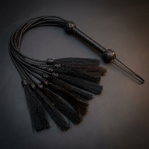 Látigo de Cuero Negro Resistente |   Látigo para Caballos - Product Image 3