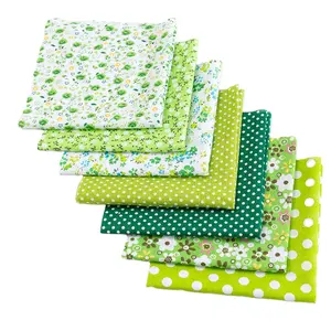 Tissu en coton imprimé floral style mixte, 7 pièces, étoffe multicolore, patchwork à faire soi-même, vente en gros, offre spéciale