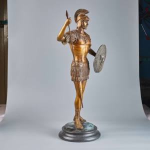 Di alta qualità artigianato in metallo decorativo personalizzato di piccole dimensioni Statue di Soldat <span class=keywords><strong>Romain</strong></span> En bronzo statua - Product Image 2
