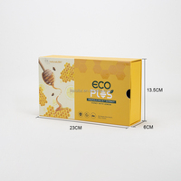 Boîte en papier recyclable de luxe avec impression personnalisée UV, tiroir, boîte rigide, boîtes d'emballage pour le miel, lot de 3 pièces