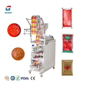 Máquina automática de embalagem e selagem de saquinhos de ketchup masala e pasta de tomate e molho de chocolate pequena