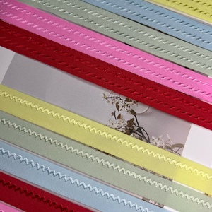 Bordes de nailon coloridos en stock de Europa y América con bandas elásticas plegadas para ropa interior, accesorios de ropa, cinturones textiles para el hogar - Product Image 4