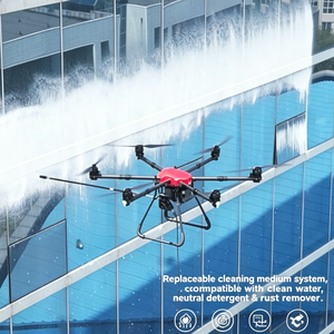 Dron de limpieza exterior personalizado ODM de fibra de carbono impermeable para inspección FPV en tiempo real de ventanas de gran altura, ventanas abatibles, villas y paredes, y lavado de letreros. - Product Image 2