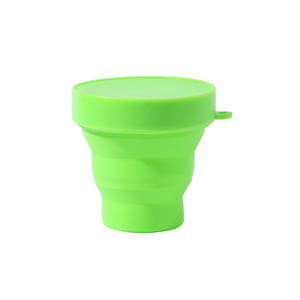 Wholesale Portable Silicone Foldable <strong>Travel</strong> Cup Retractable Lid Outdoor Camping Picnic Style Business Trip Mouthwash Cup - Product Image 3