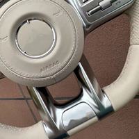 Volant sport en cuir beige de qualité supérieure pour Mercedes Benz Classe C B E S G V177 W247 W206 W213 W214 W222 W223 W205 AMG
