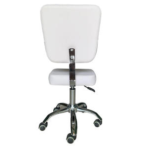 Modern Luxury Pedicure Barber Chair in White Customizable Color Small Spa <b>Stool</b> Plastic Saddle Chair for Salons - Product Image 2