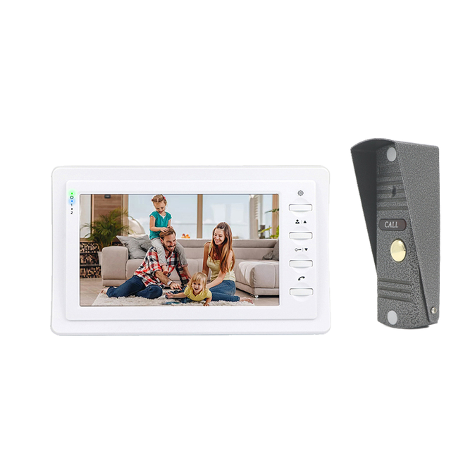 7 Inch 800TVL IP65 Waterproof Video Door Phone Intercom Doorbell Home Security Camera Monitor Night Vision Support Internal Call