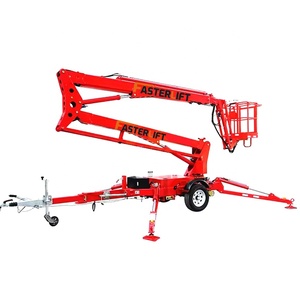 Elevador de araña de acero eléctrico, elevador hidráulico de <span class=keywords><strong>12m</strong></span> y 16m, gran oferta, elevador aéreo de araña remolcable arrastrado hidráulico para América - Product Image 3