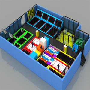 Parc de trampoline à grande échelle intérieur adulte Internet célébrité musique collante trampoline fabricant d'équipement d'intérieur pour enfants - Product Image 1