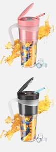 Portable <b>Mini</b> Electric Juice Machine for Household Use New 500ml Capacity 6 Stainless Steel Blades USB Charging English - Product Image 6
