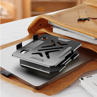 Support de téléphone portable fin en alliage d'aluminium, support rotatif à 360 degrés, réglable et pliable, support réglable en hauteur