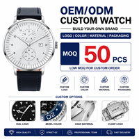 Jam Tangan Pria Quartz Mini Focus MF0052G Custom Tali Kulit Klasik Bisnis Minimalis Elegan OEM ODM
