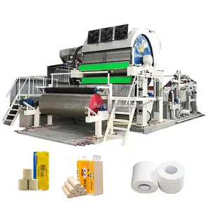 Máquina de fazer enrolar papel higiênico automática, conjunto completo de equipamentos de produção para venda nos EUA