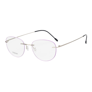 <span class=keywords><strong>Lunettes</strong></span> de vue sans monture en titane, design italien, pour femmes - Product Image 1