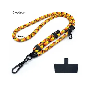 Populer 10Mm Tebal Universal Ponsel Lanyard Adjuga10mm Disesuaikan Dapat Dilepas Kuat Ponsel Crossbody Kalung Wanita Pria