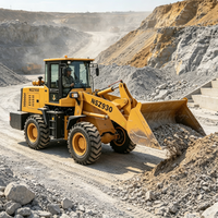 2-Tonnen-Kompaktradlader mit 1m³ Schaufel, 65kW Diesel-Hoflader für Industriehofeinsätze, Materialtransport und Ladearbeiten, Mini-Lader aus China