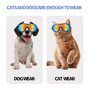 Lunettes de soleil pour chien avec sangle réglable, protection UV, imperméables, pour grands chiens, lunettes de soleil pliables pour animaux de compagnie - Product Image 4