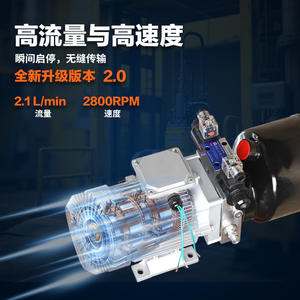 Unidad de Potencia Hidráulica Personalizada de 380V, 0.75KW-3KW, Nueva, de Acero al Carbono, para Plataformas Elevadoras - Product Image 2