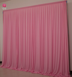 FBJ044-크레이프 주름 화이트 블랙 네이비 아이보리 웨딩 배경 커튼 얼음 실크 소재 - Product Image 6