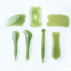 Set di Strumenti per Massaggio Gua Sha in Resina Naturale per Viso e Corpo, Alleviamento del Dolore Muscolare e Riduzione dello Stress, Logo Personalizzabile - Product Image 1