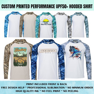Sudadera con capucha de pesca con logotipo personalizado corto Camiseta de secado rápido Poliéster Manga larga Upf 50 Hooded Spf Outdoor <span class=keywords><strong>Pfg</strong></span> Camisas de pesca para hombres - Product Image 4