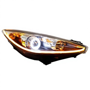Fari LED Personalizzati per <span class=keywords><strong>Peugeot</strong></span> <span class=keywords><strong>308</strong></span> 308SW con DRL Blu e Lenti Bi-xeno 12V - Product Image 3
