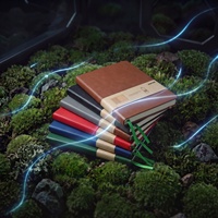 Carnet en cuir RPET à couverture rigide SIDAIXUE, journal personnalisé de qualité supérieure avec sangle élastique