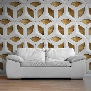 Giấy dán tường 3D trang trí tường gỗ sồi trang trí nhà 3D Giấy dán tường