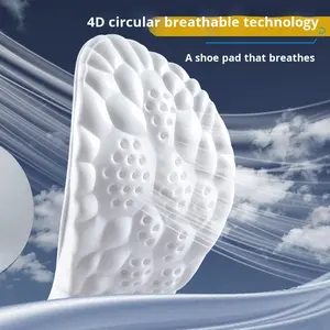 Wholesale 4D Cloud Technology Sports <b>Insoles</b> for Shoes PU Sole Soft Breathable Shock Absorption <b>Cushion</b> Running Orthopedic Care - Product Image 6