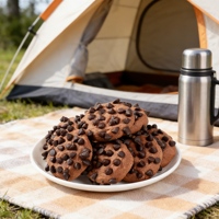 Collations asiatiques Emballage personnalisé Logo Biscuits au chocolat croustillants et décadents pour les voyages et les pique-niques