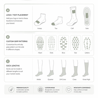 Chaussettes mi-mollet à carreaux gris et blancs personnalisées avec motif floral, antidérapantes, pour femmes, idéales pour le Pilates, le yoga, la gym et l'entraînement.