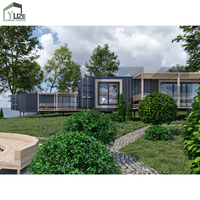 Casa prefabricada moderna de hospitalidad rural, envío Modular, casa de Villa prefabricada de 3 dormitorios para vida fuera de la red