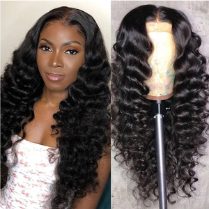 100% pelucas de encaje de cabello humano Natural pelucas 100% atado a mano de pelo Remy indio virginal de la Virgen del pelo cortado de chicas jóvenes - Product Image 2