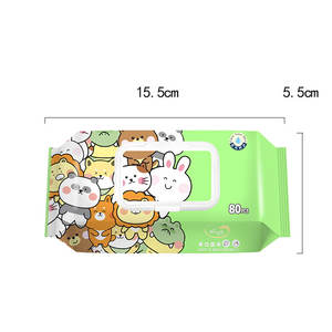 Toallitas Húmedas para Bebé de Venta Directa de Fábrica, 80 Unidades, Tela No Tejida Spunlace, Toallitas Húmedas para Bebé - Product Image 4