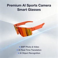 Kacamata Pintar Olahraga AI Premium Kamera Aksi 8MP HD First-Person EIS Anti-Goyang 290mAh Transfer Wi-Fi Cepat Suara AI