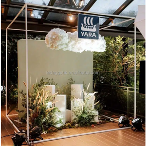 LEDA Indoor <b>Party</b> Events Photo Booth Magazine Box Led Light Frame Metal <b>Backdrop</b> - Product Image 1