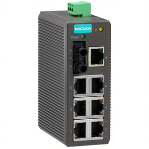 Moxa EDS-208-M-ST Switch Ethernet Industrial de 8 Puertos Sin Administración para Montaje en Riel DIN - Product Image 2