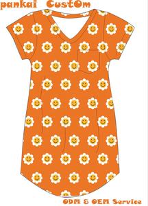 Personalizzazione della fabbrica formato stampa personalizzato <span class=keywords><strong>Mama</strong></span> and Me abito da notte in bambù Unisex pigiama con camice tascabile pigiama - Product Image 3